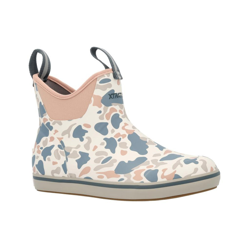 Womens Ivory Duck Camo 6In Ankle Deck Boot