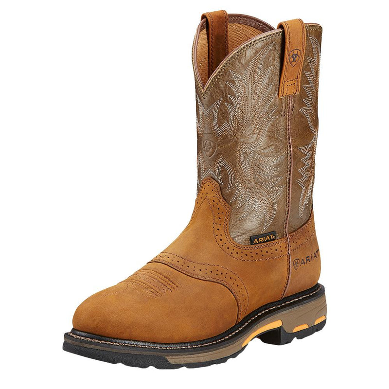 Mens Workhog 10In Soft Round Toe Work Boot