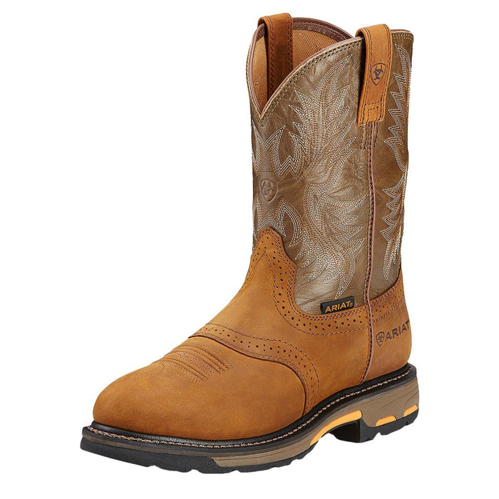 Mens Workhog 10In Soft Round Toe Work Boot