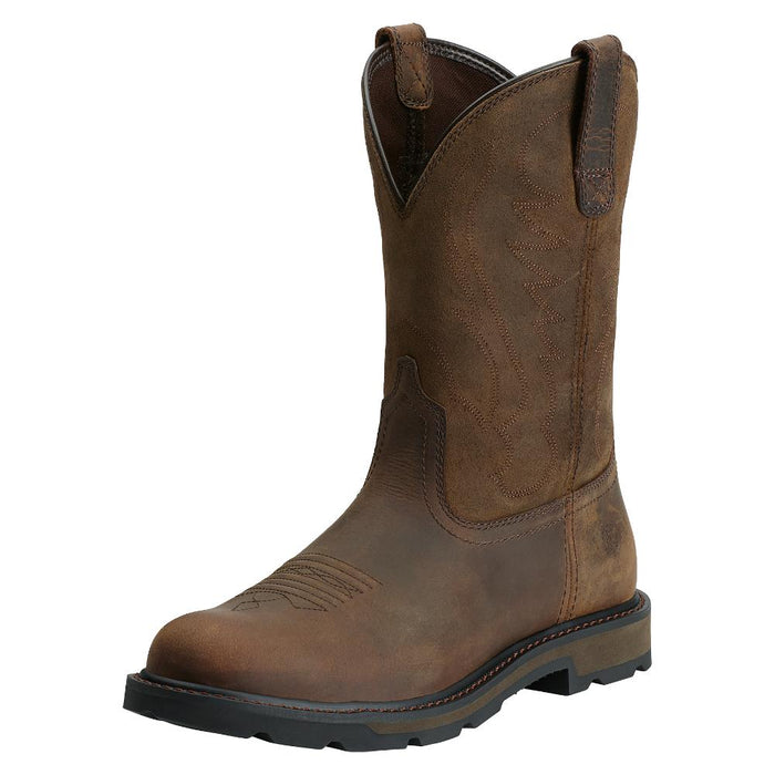 Men`s Groundbreaker 10In Top Round Soft Toe Work Boot