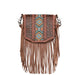 Genuine Leather Tooled Crossbody