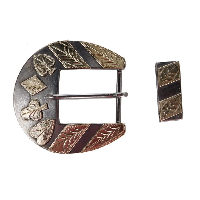 1 1/2in Card Suits Buckle and Keeper