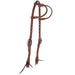 Natural Double Ear Headstall with Bit Tie Ends