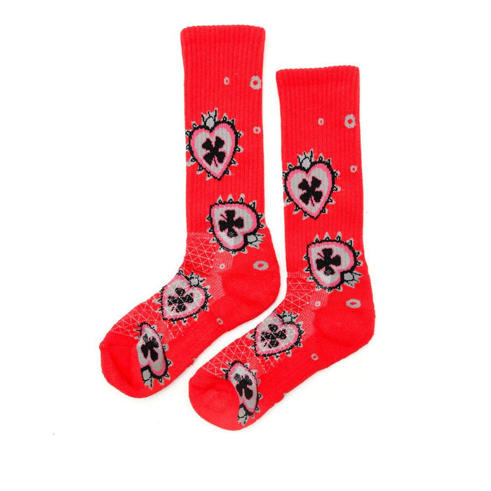 Love Red Performance Crew Socks