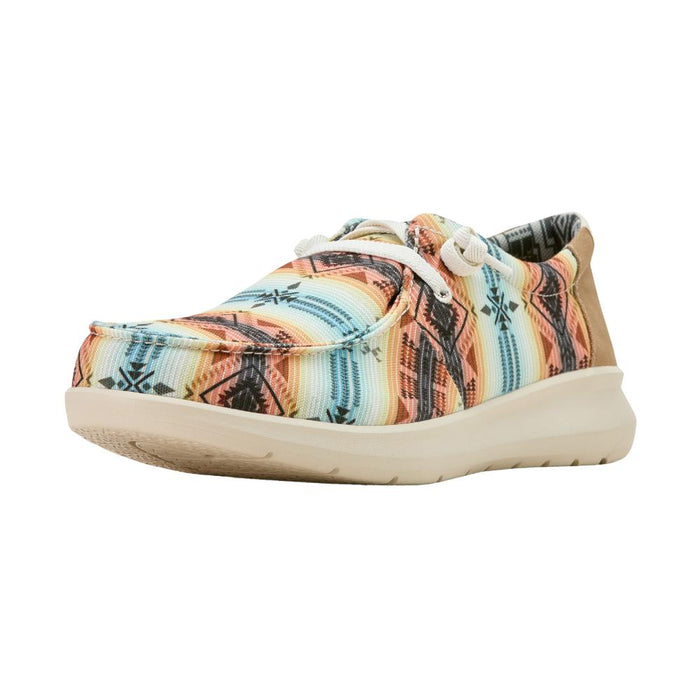 Mens Hilo Sunset Southwestern Distressed Brown Casual Shoe
