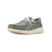 Mens Hilo Washed Grey Denim Casual Shoe