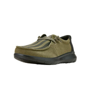 Mens Hilo Dusted Olive American Flag Print Casual Shoe