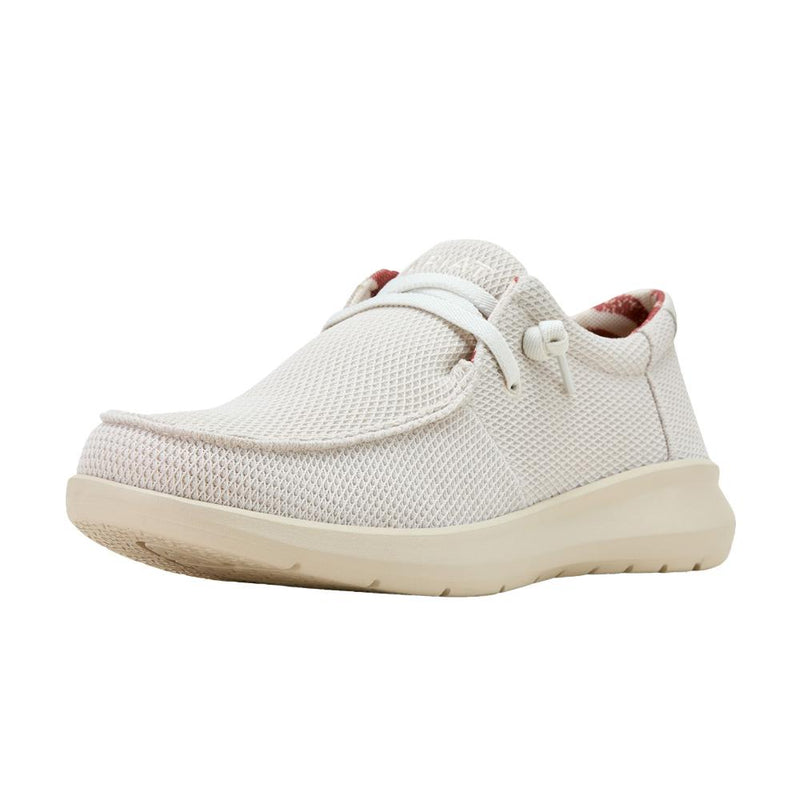 Mens Hilo Cream Mesh Casual Shoe