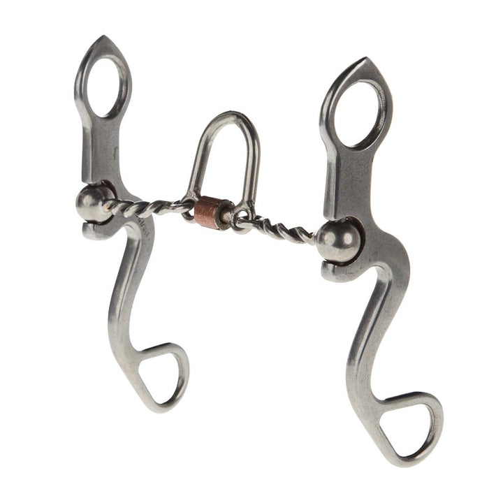 Calvary Loose Port Twisted Wire Shank Bit
