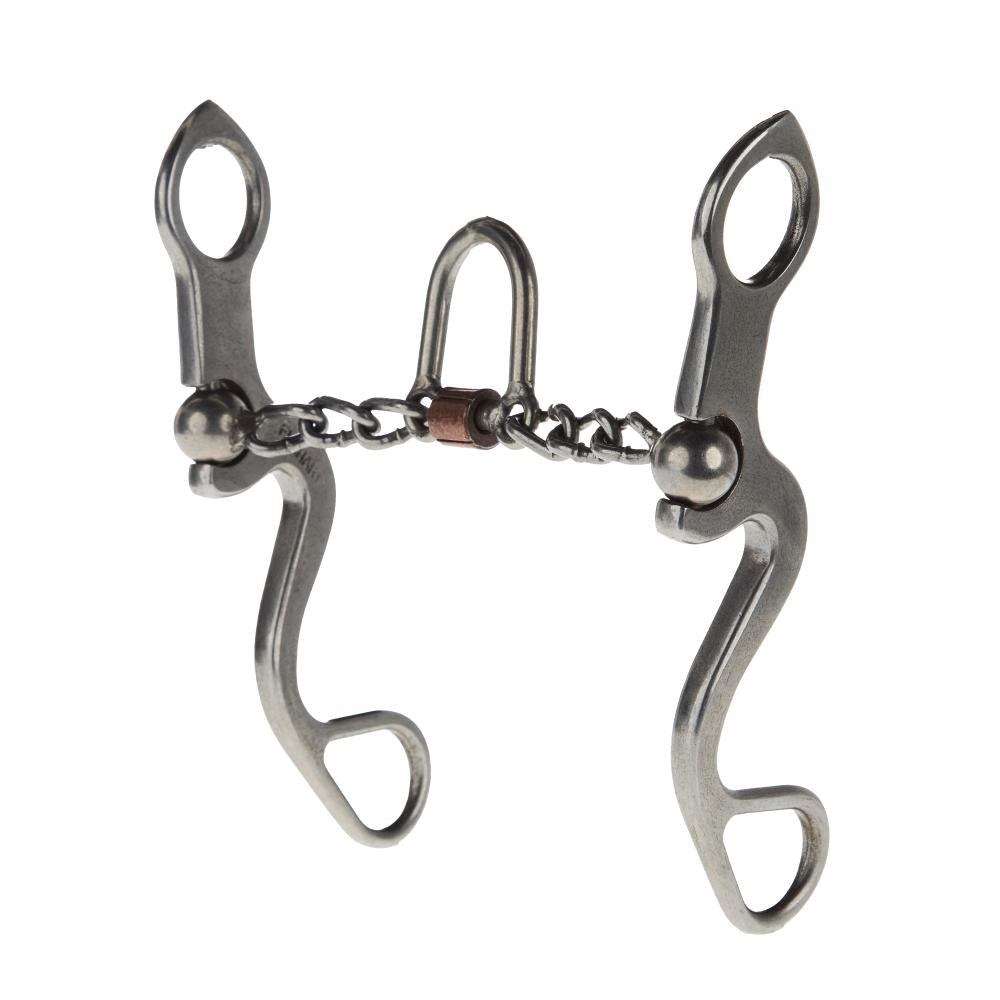 Flaharty Bits & Spurs Calvary Loose Port Chain Shank Bit