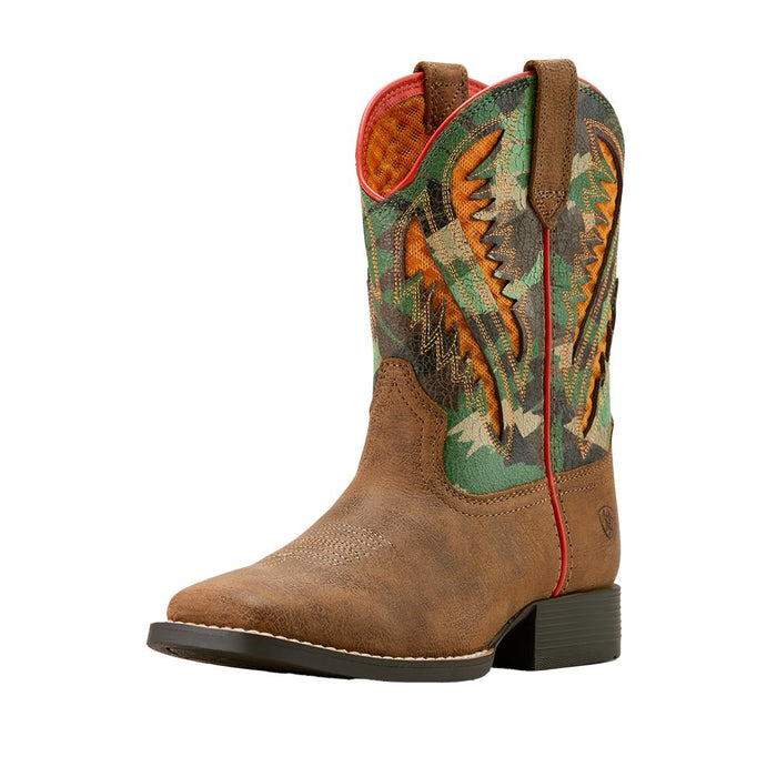 Kids Quickdraw Venttek Toasty Tan and Brushed Camo Boot
