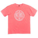 NRS Ranch Texas Neon Coral Round Logo Tee