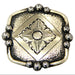 Silver Diamond 1.5in Screwback Concho