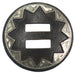 Engraved Silver 1 1/2in Slot Concho