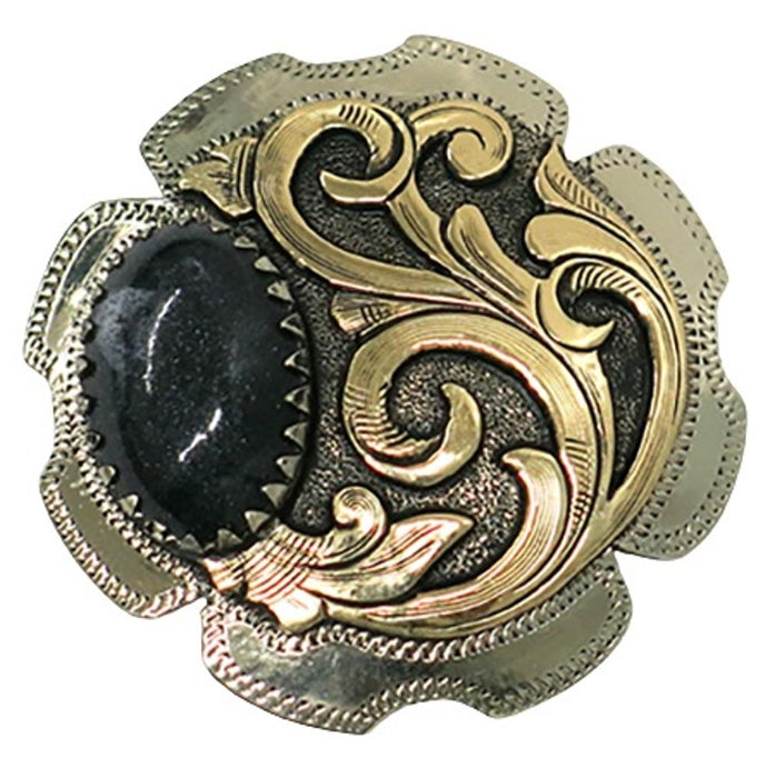 Black Stone 1 1/2in Screwback Concho