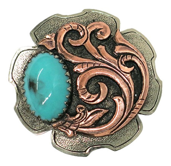 Turquoise Stone 1 1/2in Screwback Concho