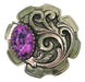 Purple Stone 1 1/2in Screwback Concho