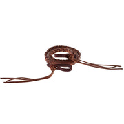 5/8x8ft Braided Harness Two Tone Latigo Reins