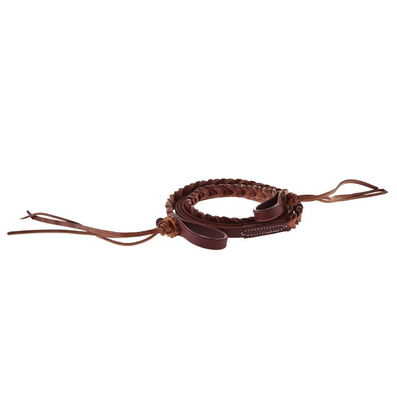 5/8x8ft Braided Latigo Two Tone Herman Oak Rein