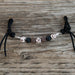 Black Brown Cow Print Silicone Beaded Curb Strap