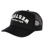 NRS Black White Foam Rope Cap