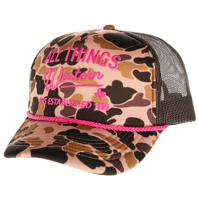 NRS All Things Western Camo Foam Rope Cap