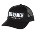 Ranch Black With White 3D Logo Cap