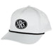 Oval Logo White With Black Rope Cap