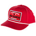 Ranch Red White Embroidered Patch Cap