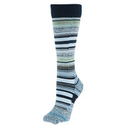 Unisex Curren Navy Merino Wool Blend Snow Over The Calf Socks