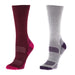 AriatTek 2 Pack High Performance Pink and Purple Crew Socks