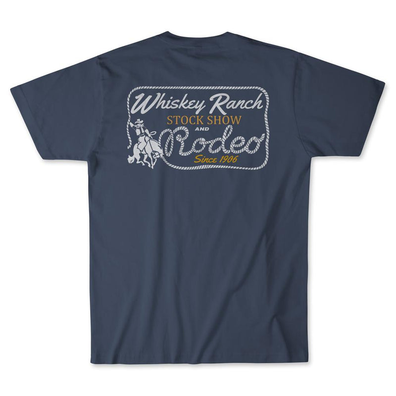 Mens Stock Show Blue Tee
