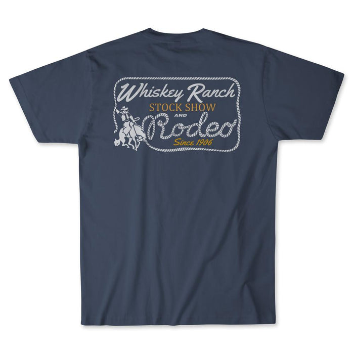 Mens Stock Show Blue Tee
