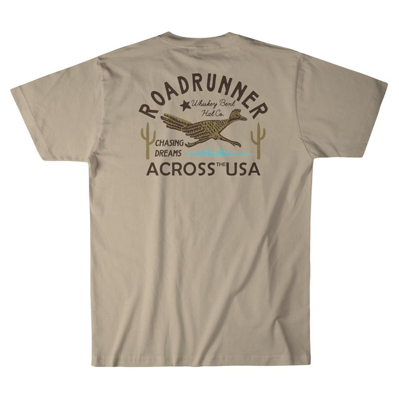 Mens Tan Roadrunner Tee