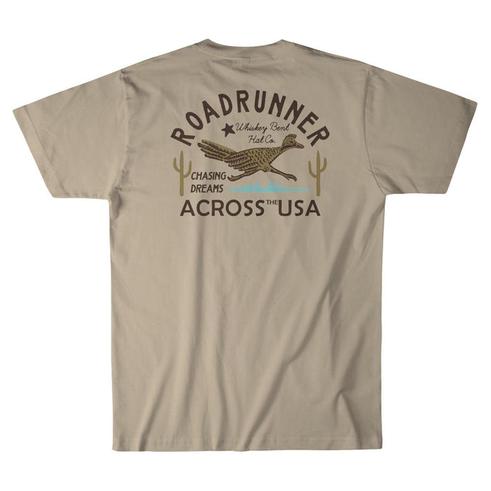Mens Tan Roadrunner Tee