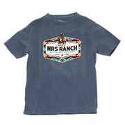 NRS Ranch Horse With Rider Aztec Logo Youth Indigo Tee