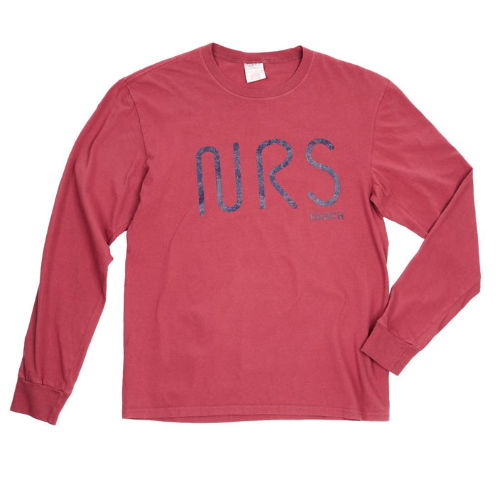 Running Logo Red Rock Long Sleeve Tee