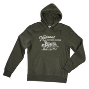 Bucking Horse Olive Hoodie