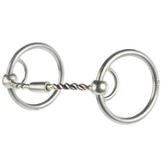 Billy Allen Twisted Wire Locked O Ring Snaffle Bit