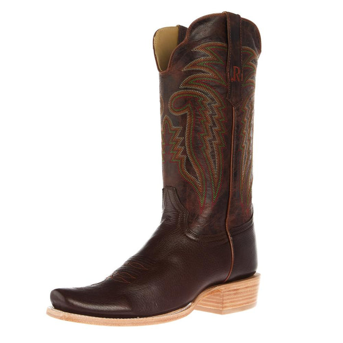 R Watson Boots Men`s Chocolate Deer 13In Desert Miel Cowboy Boot