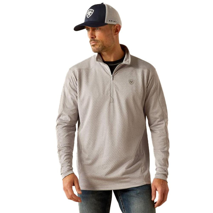 Mens Hex Silver Sconce 1/2 Zip Pull Over