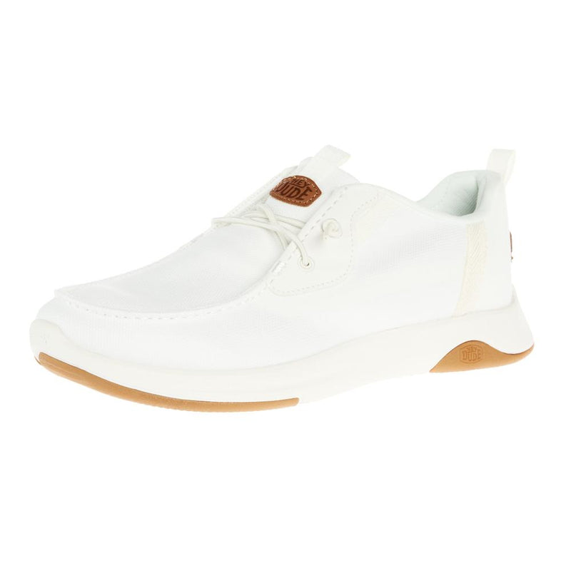 Men`s White Wally Drift Mesh Tennis Shoe