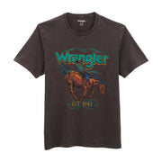 Mens Black Coffee Graphic Logo Tee