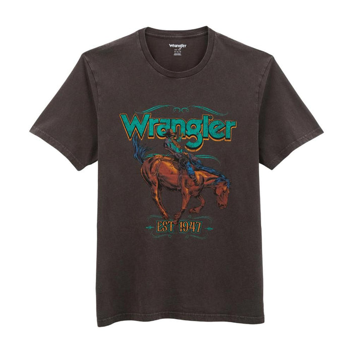 Mens Black Coffee Graphic Logo Tee