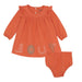 Girls Coral Trapeze Dress