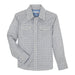 Boys Blue 20X Print Snap Shirt