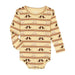 Boys Tan Cowboy Boot Print Onesie