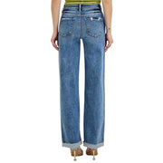 Womens Medium Wide Baggy Jean