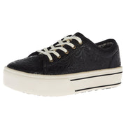 Women`s Skylar Black Floral Embossed Casual