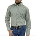 Mens George Strait Green Print Long Sleeve Shirt